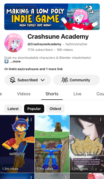 Crashsune Academy channel