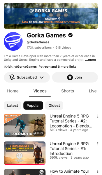 Gorka Games channel